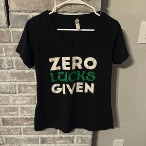 ZERO LUCKS GIVEN short sleeve tee women’s XL
